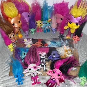 The Zelfs Trolls dolls MINI MEDIUM AND LARGE